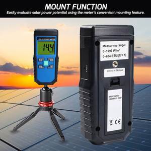 Medidor de Energía Solar Profesional, Piranómetro de Alta Precisión para Medición Solar y Pruebas de Películas, con Unidades Duales de W/m2 y BTU - Product Image 6