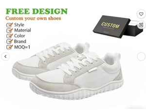 أحذية رياضية للرجال ذات مقدمة واسعة وجزء علوي شبكي قابل للتنفس مع بطانة قماشية، مناسبة لموسم الربيع والاستخدام اليومي - Product Image 5