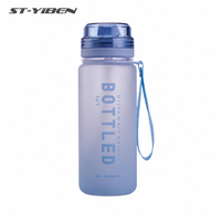 Bouteille d'eau Yiben en plastique sans BPA avec sangle personnalisée pour la randonnée, le camping et les sports de plein air