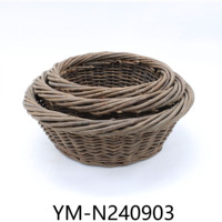 Panier en saule bon marché en gros Panier de rangement en osier durable pour paniers à provisions