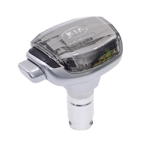 Kia Crystal Gear <b>Shift</b> <b>Knob</b> Silver With Kia Logo Ergonomic Design For Kia Cars - Product Image 1