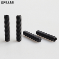 Vis de réglage en acier au carbone DIN913 oxyde noir 40Cr acier allié 35CrMo SCM435 vis à six pans creux avec pointe plate 10.9 12.9 M1.6-M20