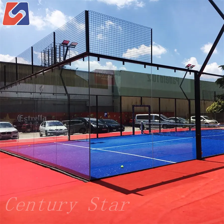 Outdoor Super Panoramic Padel Court cancha padel altri prodotti sportivi e di intrattenimento