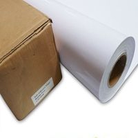Machine d'impression de bannières en vinyle flexible laminé/revêtu SOUNDA SFC550 pour signalétique de bâtiment, vinyle adhésif surface brillante/mate