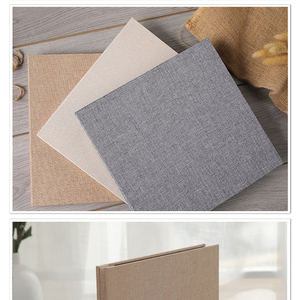Livre de couverture en tissu de lin à mémoire de mariage personnalisé album de timbres de scrapbooking album <span class=keywords><strong>photo</strong></span> de bricolage - Product Image 6