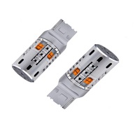 Offre Spéciale 7440 ampoule Led ambre sans erreur Canbus intégré résistance clignotant lumière Signal arrière frein arrêt ampoule DRL inversée