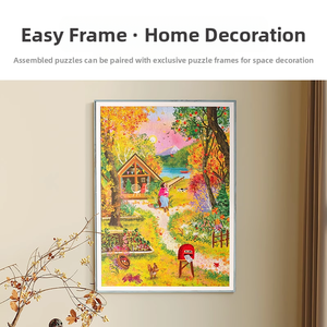 Puzzle DIY en papier avec revêtement UV certifié EN71, 1001-2000 pièces, difficulté élevée, thème Conte d'automne, logo personnalisé, anti-stress - Product Image 4