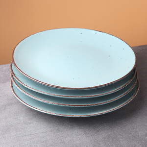 Fournisseur de vaisselle pour hôtels et restaurants, assiettes en céramique émaillée colorées, assiettes en céramique bleues pour hôtels, assiettes pour la restauration - Product Image 4