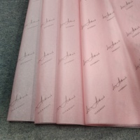 Papier de Soie Rose Personnalisé avec Logo Imprimé pour Emballage de Vêtements et Chaussures