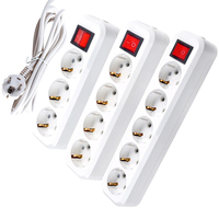 Wellsdiy EU Extension Socket 1.5-5M Cordons Personnalisé 10A 250V Power Socket Portable Power Strip