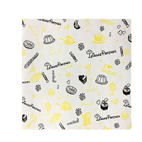Papier d'emballage pour chocolat et burgers, en rouleau, imprimé sur mesure, résistant à la graisse, 100% pâte vierge, biodégradable, 38-90g, vente en gros