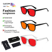 Gafas de Moda con Montura Roja y Lentes Premium para Dormir, con Remaches y Protección Anti Luz Azul