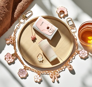 Cadena <span class=keywords><strong>de</strong></span> Muñeca para Teléfono Móvil <span class=keywords><strong>de</strong></span> Acero Inoxidable con Dijes, Cadena Desmontable para Teléfono con Colgante - Product Image 3