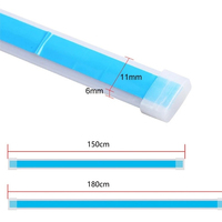 Bande LED d'ambiance pour phare de voiture, effet eau courante en silicone, feux de jour, couleurs magiques, avec capot de protection