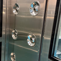 Nouvelle douche à air pour personnel en acier inoxydable, conforme HACCP, pour entrée de salle blanche