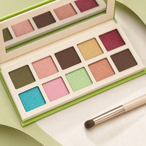 <span class=keywords><strong>Palette</strong></span> Ombretti Minerali Pressati Impermeabili Lilywild a Basso MOQ, 10 Tonalità Opache e Scintillanti Tonalità Verdi Terrose per Truccatori Professionisti - Product Image 2