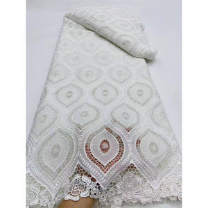 Tela de encaje de cordón francés <span class=keywords><strong>azul</strong></span> <span class=keywords><strong>Guipur</strong></span> 2025 Material tela cordones tela para africano 5 yardas - Product Image 3