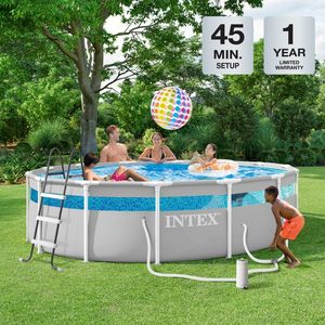 <span class=keywords><strong>Piscine</strong></span> hors sol <span class=keywords><strong>INTEX</strong></span> 26721EH 14 pieds x 42 pouces avec pompe 1000 GPH, capacité de 3357 gallons, pour les enfants de 6 ans et plus - Product Image 2