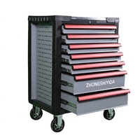Gabinete de Almacenamiento Modular de Acero de Alta Calidad con 7 Cajones, con Cerradura y Recubrimiento en Polvo, para Herramientas de Taller y Garaje