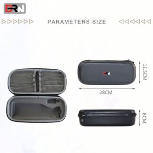 New Customized EVA Leather PU-Waterproof Tool Kit <b>Carrying</b> Pouch Two-Color Options-Water Toothpick Dental Cleaner Set - Product Image 3