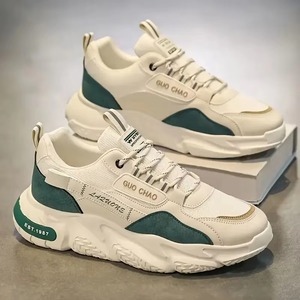 Chaussures de marche décontractées, baskets, chaussures de sport décontractées, tige en PU artificiel, lacets, chaussures de course décontractées pour hommes - Product Image 5
