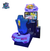Arcadix Simulateur de conduite à monnayeur, machine d'arcade 1 joueur, jeu vidéo de course automobile 42 pouces pour centre de jeux et parc d'attractions