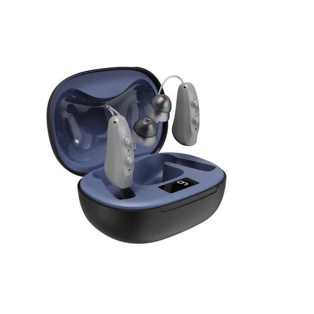 64 Channel BTE Hearing Aid Dual Microphone Noise Reduction Hearing Amplifier for Elderly Hearing Loss