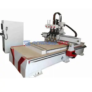 Cilindro husillos cnc router de madera equipo moderno muebles de panel en knock-down