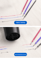 Non toxique 1.0mm couture couture Quilting plastique haute température disparaissant effaçable Gel stylo sensible à la chaleur recharge d'encre