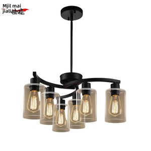 Lámpara de hierro forjado de estilo americano, diseño minimalista moderno, pasillos, cafeterías, bares, dormitorios, LED, 110-220V - Product Image 4
