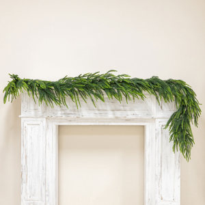 Planta de flores artificiales Navidad <span class=keywords><strong>Norfolk</strong></span> Pine Garland Real Touch Artificial Greenery Pine Vine Winter Decor Guirnaldas Vacaciones - Product Image 4