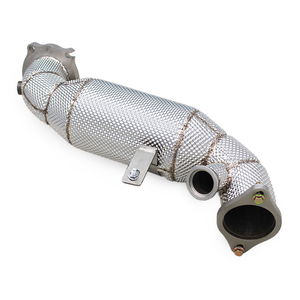 Downpipe di Scarico Boska per <span class=keywords><strong>Alfa</strong></span> Romeo Giulia/<span class=keywords><strong>Stelvio</strong></span> 2.0T 2017-2021, Tubo di Scarico in Acciaio Inox con Catalizzatore - Product Image 1