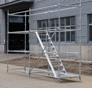 Système d'échafaudage à anneau réglable Échelles et échafaudages galvanisés à chaud pour la construction de bâtiments - Product Image 2