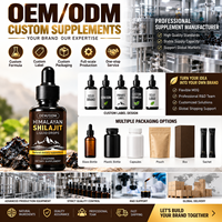 Gouttes liquides de Shilajit de l'Himalaya à marque privée 1000mg – Supplément haute concentration pour l'énergie et le soutien immunitaire 60ml