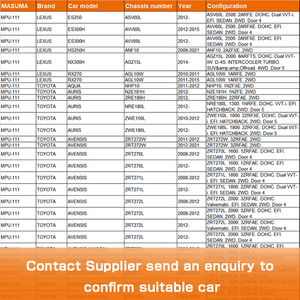 MPU-111 MASUMA auto pompe à carburant à haut débit de voiture 23220-36030 23220-21210 23220-21200 23220-37100 pour LEXUS ES250 - Product Image 4