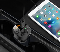 Fiio — lecteur de musique MP3 de voiture T66, avec double chargeur USB, Kit mains libres, sans fil, bluetooth 5.0, transmetteur FM, adaptateur