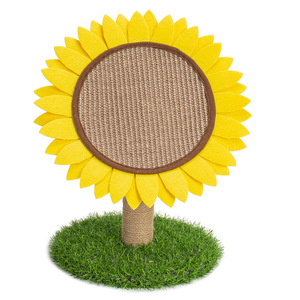 Rascador para Gatos con Diseño de Girasol, Vertical, Resistente, Juguete para Gatos de Interior - Product Image 4