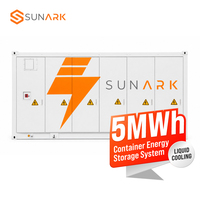 Conteneur de stockage d'énergie au lithium-ion SunArk Durable 20 pieds BESS 5 MWh avec système solaire à refroidissement liquide pour micro-réseau urbain intelligent