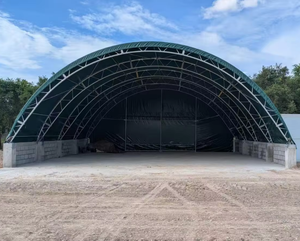 Abri de voiture en toile polyéthylène avec structure en acier ronde de 12'x20'x8' pour le stationnement et le stockage des <span class=keywords><strong>voitures</strong></span> - Product Image 4