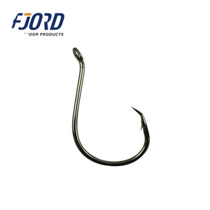 Fjord thép carbon cao Cá Ngừ cá mập móc mạnh nhất Đen nickle Vòng tròn móc - Product Image 1