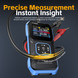FNIRSI HRM-10 <b>Battery</b> Internal Resistance <b>Tester</b> 4-Wire 100V Voltage 200Ohm Milliohmmeter Analyzer Supports Historical Records H - Product Image 3