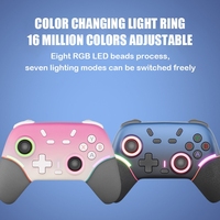 Control Inalámbrico para Juegos Profesionales con Luz RGB, Material ABS+PC, Compatible con