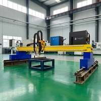 Table de découpe plasma CNC pour l'industrie navale 1560 2060, découpe d'acier inoxydable et d'acier au carbone avec tête de flamme