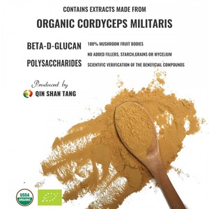 Qinshantang Estratto in Polvere di Fungo Cordyceps Militaris Biologico 1:1 <span class=keywords><strong>BETA</strong></span> D Glucano 30% - Product Image 2