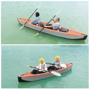 Kayak de 2 personnes avec pagaies, canoë à rames, bateau de pêche gonflable <span class=keywords><strong>K2</strong></span>, Construction au point de chute - Product Image 5