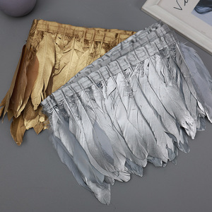Coque metálico de 10-12 pulgadas, flecos de plumas, adorno de <span class=keywords><strong>gallo</strong></span> dorado y plateado para graduación y decoración de patio de Carnaval del Día de San Valentín - Product Image 5