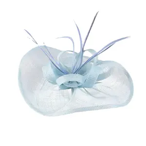 Custom Made Tea Party Hair Band's Sinamay Ties Fascinator Kentucky Derby Hat New Design net Wedding Gift for Ladies