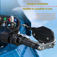 Protège-mains universel Kewig en alliage d'aluminium amélioré pour scooters, ATV, protection imperméable pour guidon extérieur