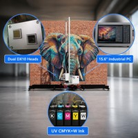 Imprimante murale verticale 3D pour surfaces irrégulières, encre CMYK+W pour meubles, art mural, largeur illimitée