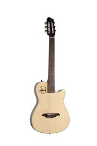 Guitarra Eléctrica de Cuerdas de Nylon Silenciosa al por Mayor de Fábrica, Cuerpo de Arce, Mástil de Palisandro, Sistema de Pastillas EQ, Suministro OEM Personalizado - Product Image 5